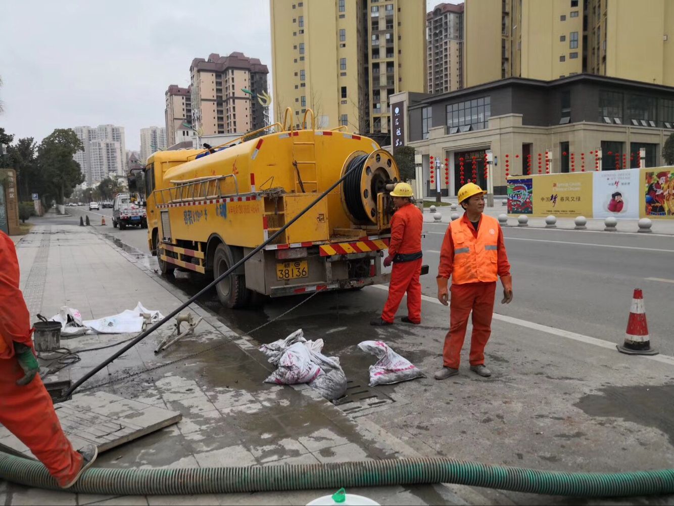 海晏排污管道清淤-管道清洗
